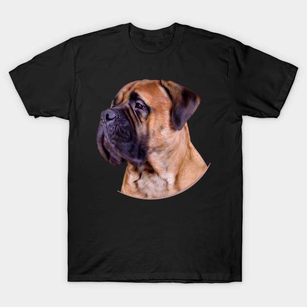 Bullmastiff dog T-Shirt by Nartissima